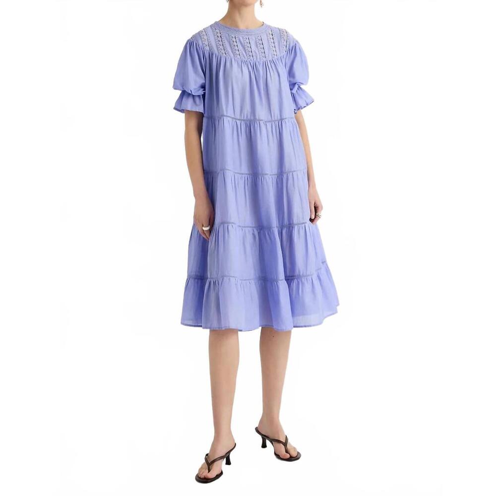 NEW MERLETTE aurora midi dress in jacaranda